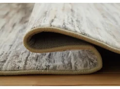 Nace Abstract Rug In Gray/Taupe/White, 5’ X 7’