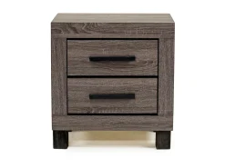 Naialyn Bookcase Bed, Dresser, Mirror & Nightstand In Gray, Full