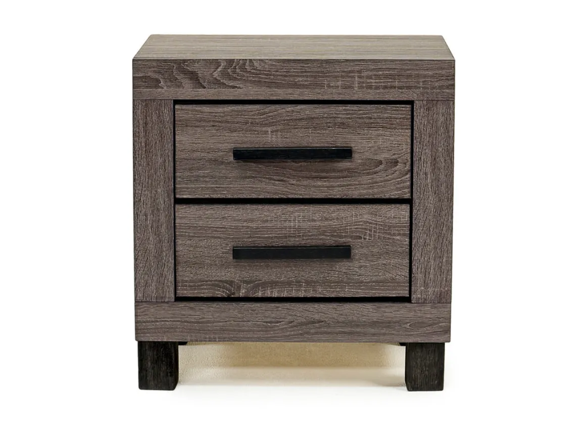 Naialyn Bookcase Bed, Dresser, Mirror & Nightstand In Gray, Full