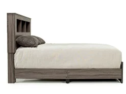 Naialyn Bookcase Bed In Gray, Full