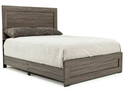 Naialyn Panel Bed In Gray, Full