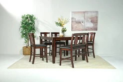 Napa Counter Height Extendable Dining Table In Gray