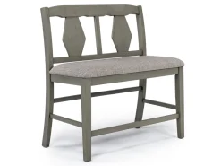 Napa Counter Height Extendable Dining Table, 4 Stools & Bench In Brown