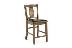 Napa Counter Height Extendable Dining Table, 4 Stools & Bench In Brown