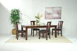 Napa Extendable Dining Table In Brown