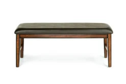 Napa Extendable Dining Table, 4 Chairs & Bench In Brown