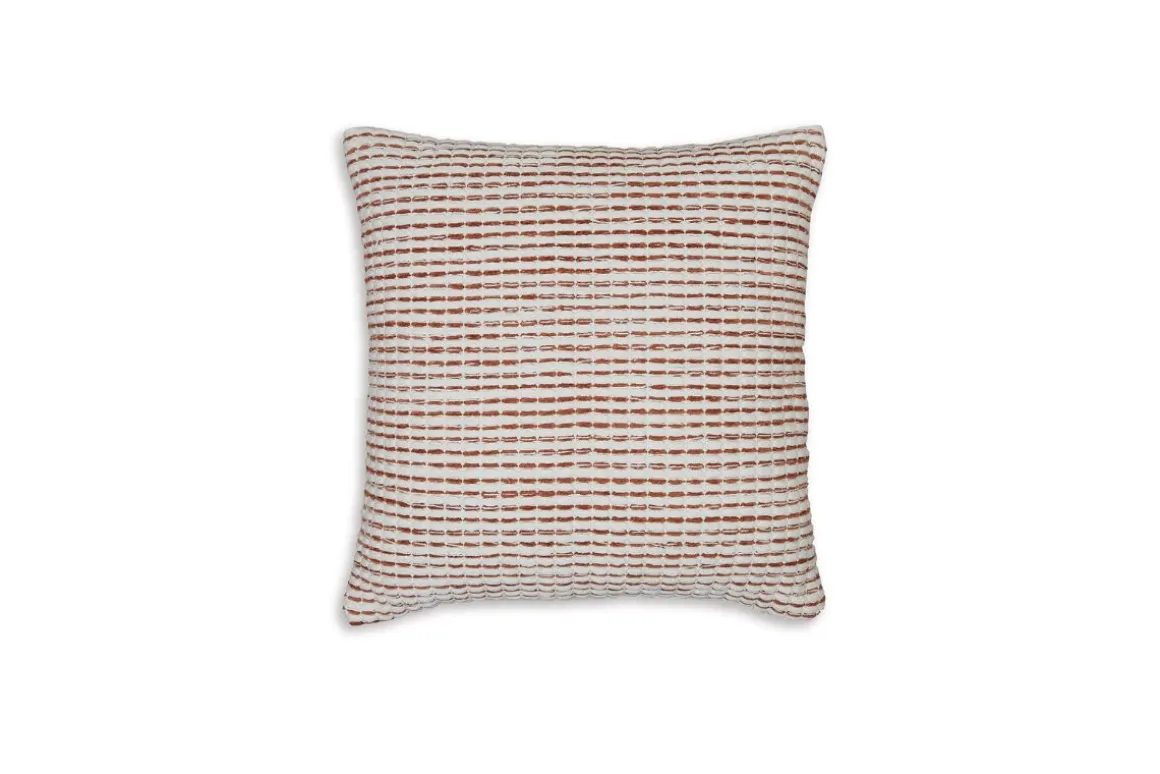 Nashlin Accent Pillow In Rust / White