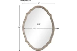 Natural Accent Mirror In Brown