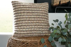 Nealington Accent Pillow In Black/White/Brown