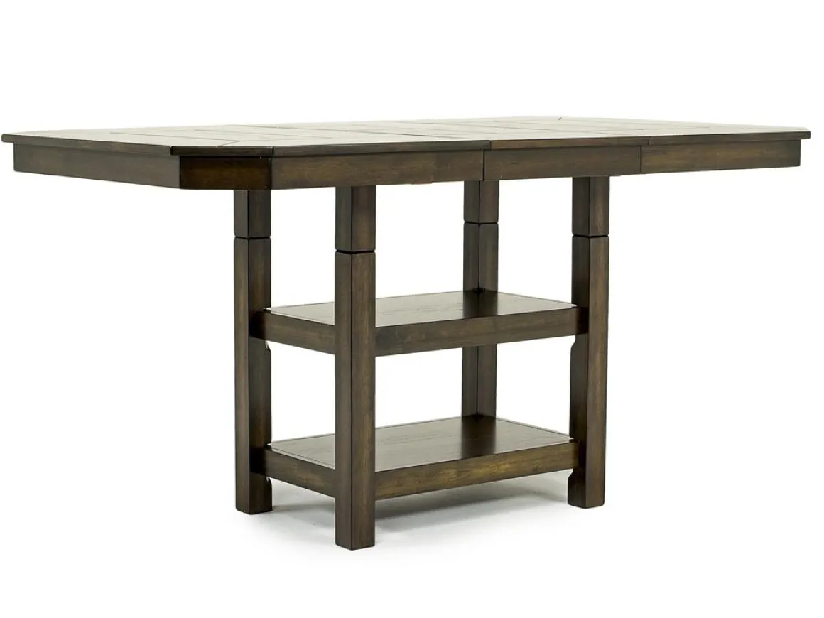 New Haven Adjustable Extendable Dining Table & 6 Chairs In Gray