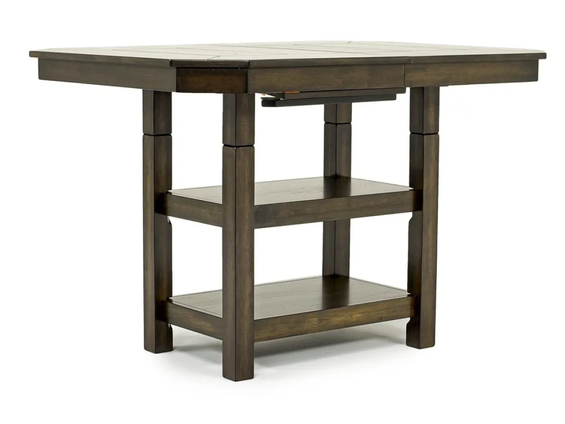 New Haven Adjustable Extendable Dining Table & 6 Chairs In Gray