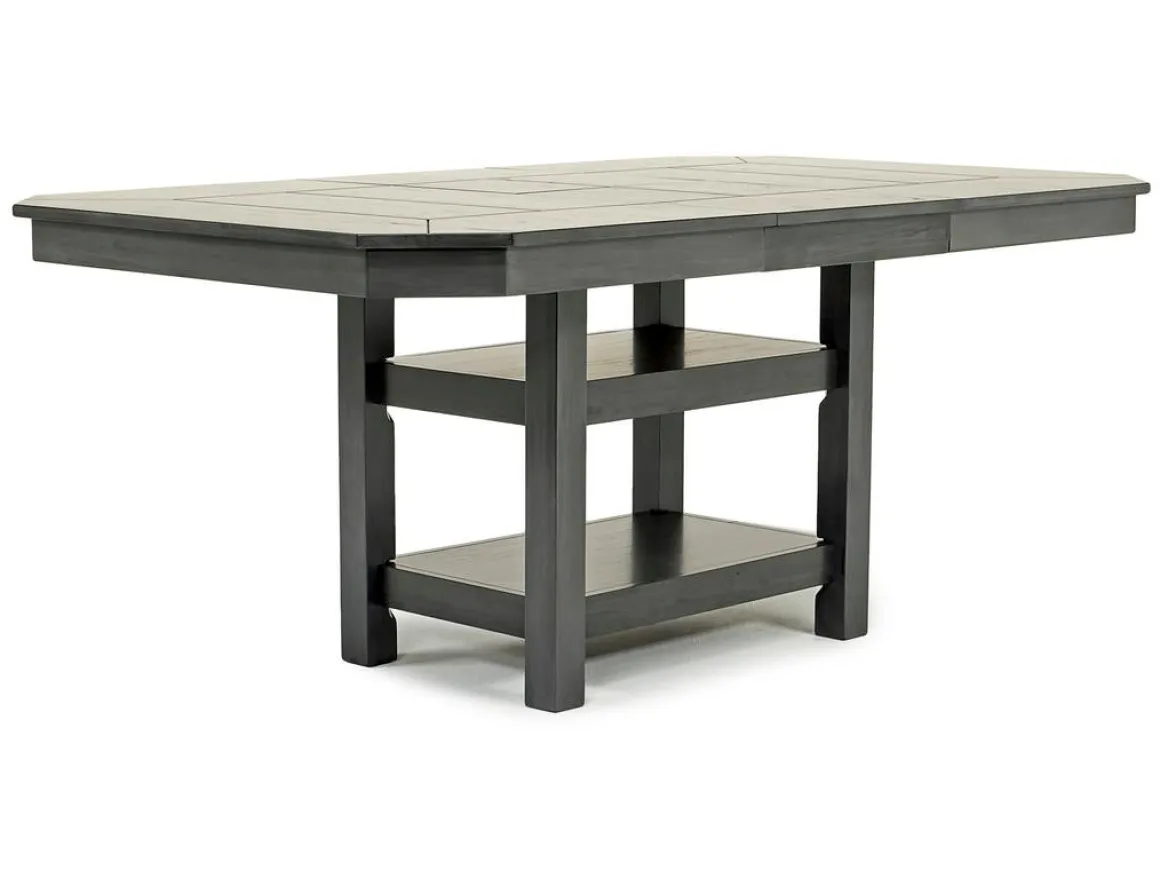 New Haven Adjustable Extendable Dining Table & 6 Chairs In Gray
