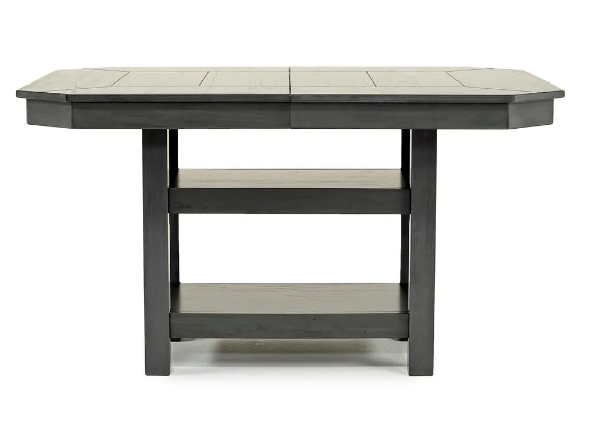 New Haven Adjustable Height Extendable Dining Table In Brown