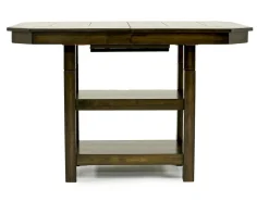 New Haven Adjustable Height Extendable Dining Table In Brown