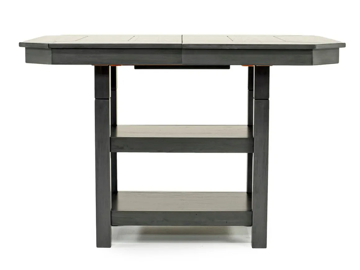 New Haven Adjustable Height Extendable Dining Table In Brown