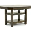 New Haven Adjustable Height Extendable Dining Table In Brown