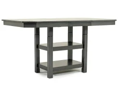 New Haven Counter Height Adjustable Extendable Dining Table & 4 Stools In Gray