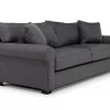 Nicco Sofa In Zander Charcoal