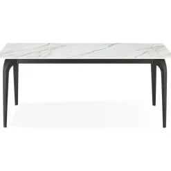 Nicoya Dining Table In Black Sintered Stone