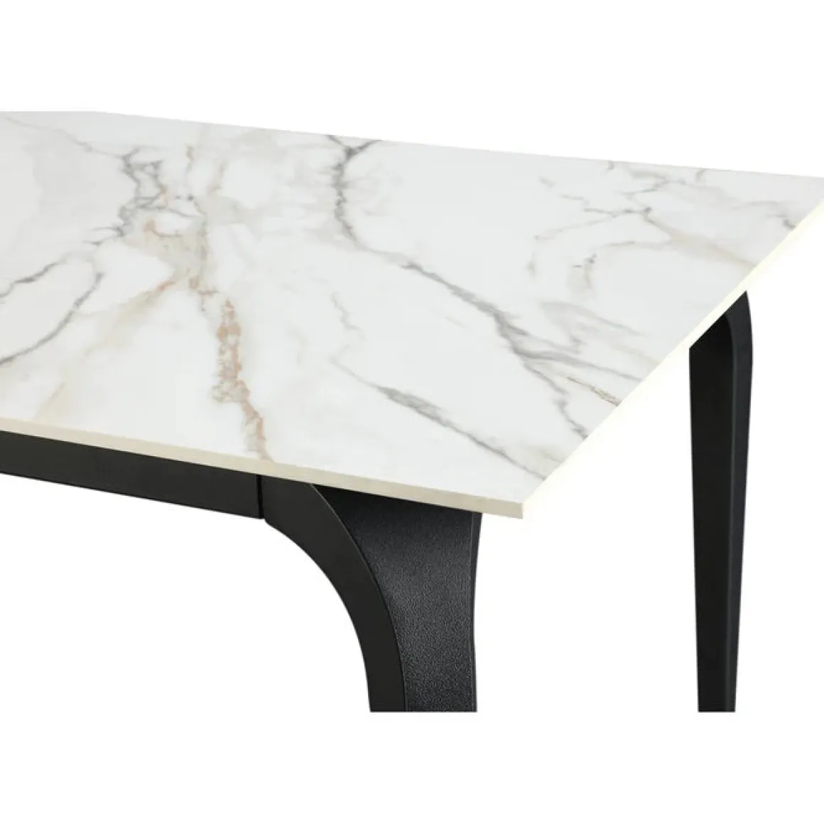 Nicoya Dining Table In Black Sintered Stone