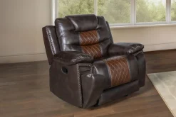 Nikko Gliding Recliner In Brown