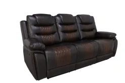 Nikko Reclining Sofa In Brown