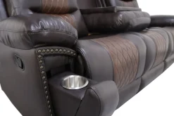 Nikko Reclining Sofa In Brown