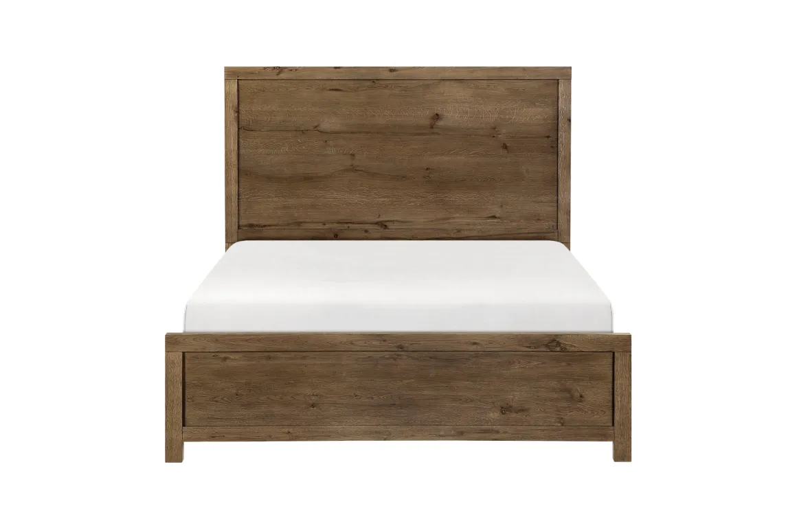 Oaklyn Panel Bed In Brown, Queen