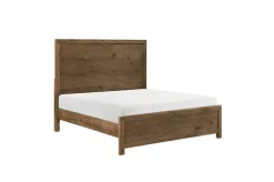 Oaklyn Panel Bed In Brown, Queen