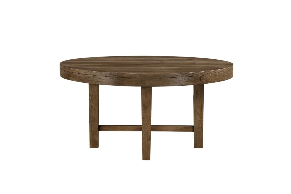 Oaklyn Round Dining Table In Brown