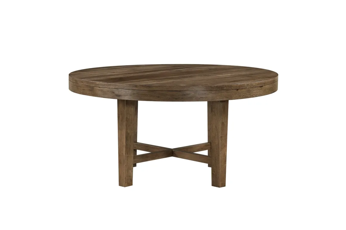 Oaklyn Round Dining Table In Brown