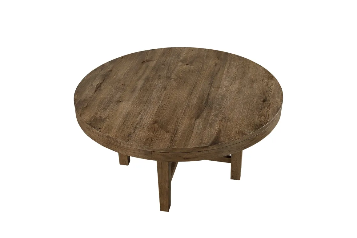 Oaklyn Round Dining Table In Brown