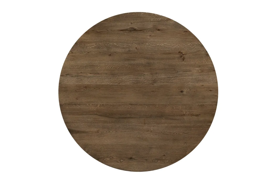 Oaklyn Round Dining Table In Brown