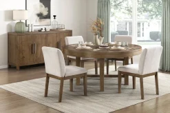 Oaklyn Round Dining Table In Brown