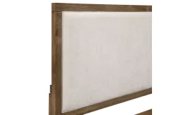 Oaklyn Upholstered Panel Bed In Brown, Queen