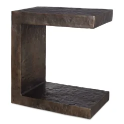 Obra Outdoor Accent Table In Bronze