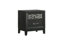 Obsidian Nightstand In Black