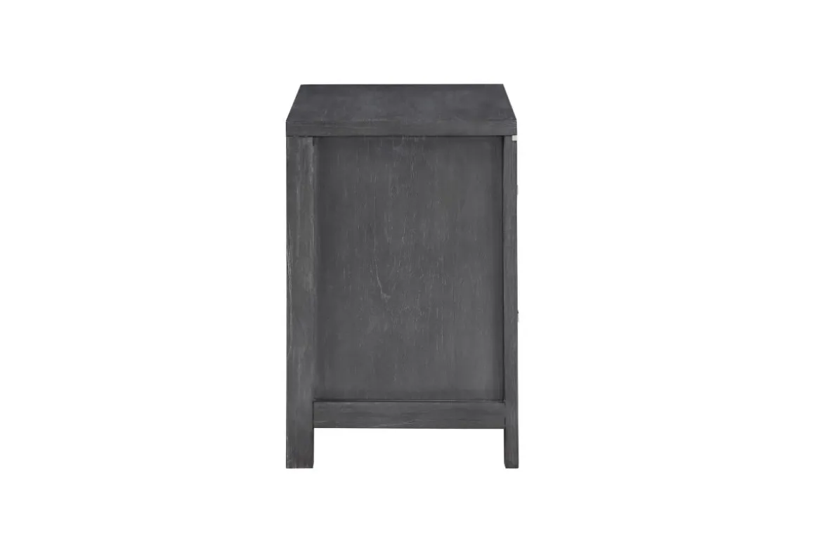 Odessa Nightstand In Charcoal Gray