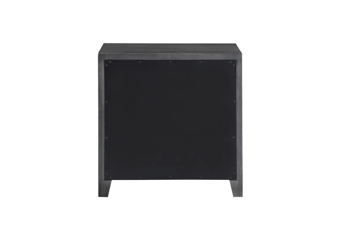 Odessa Nightstand In Charcoal Gray