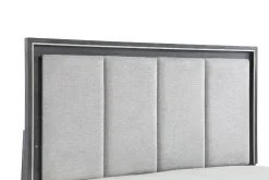 Odessa Panel Bed In Charcoal, Queen