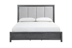 Odessa Panel Bed In Charcoal, Queen