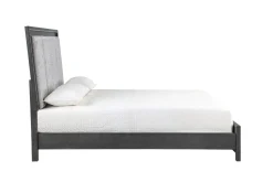 Odessa Panel Bed In Charcoal, Queen