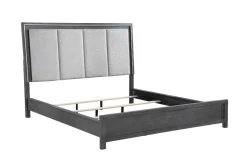 Odessa Panel Bed In Charcoal, Queen
