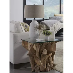 One End Table In Warm Teak