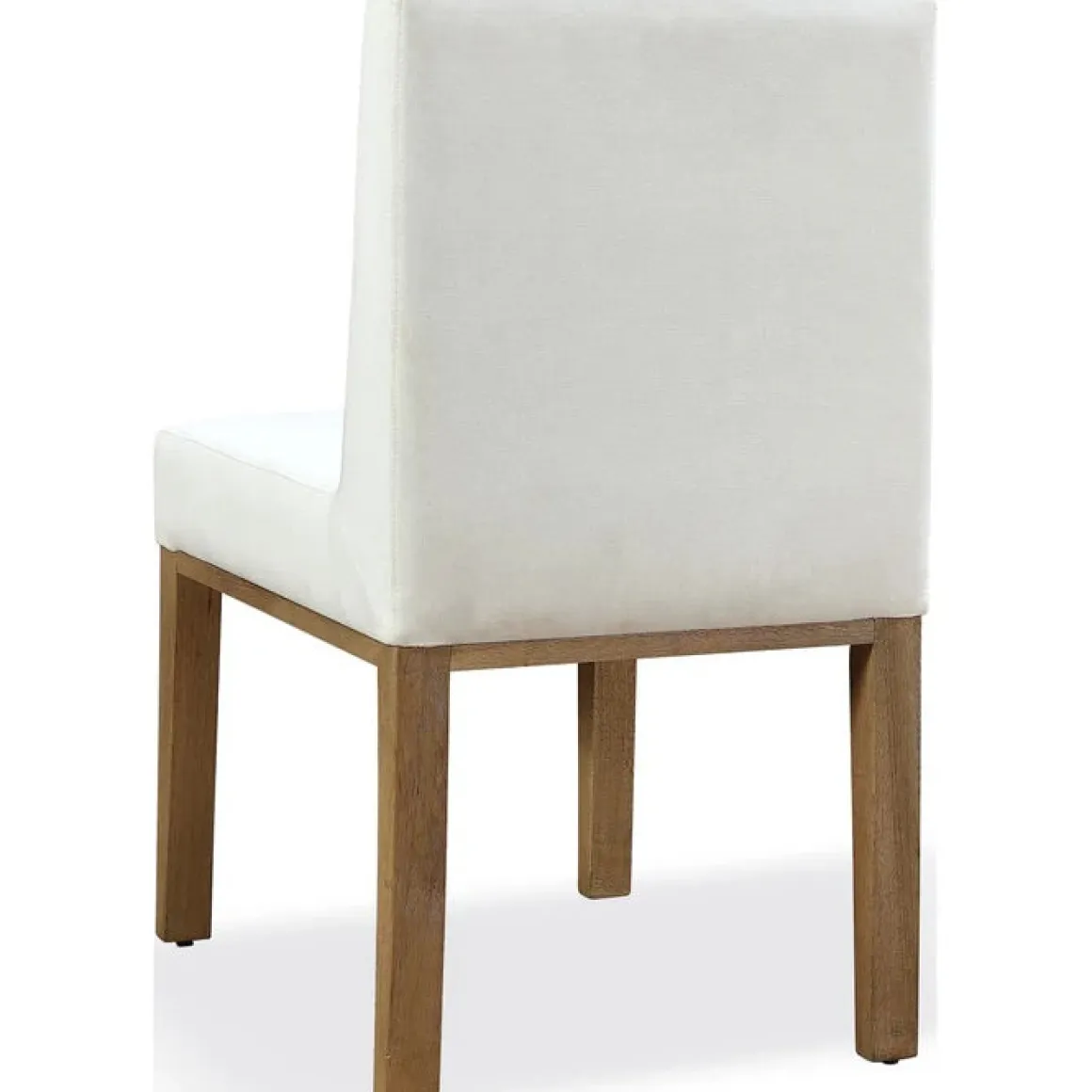 One Side Chair In Bisque, Woven Leather, Set Of 2