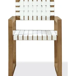 One Upholstered Arm Chair In Bisque, Set Of 2