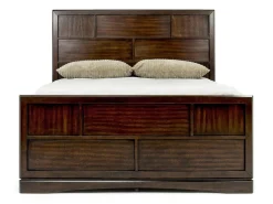 Ontario Panel Bed W/ Storage In Gray, Eastern King