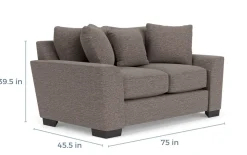 Oracle Loveseat In Envy Ebony