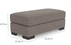 Oracle Ottoman In Envy Bark