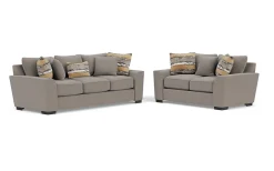 Oracle Sofa & Loveseat In Envy Ebony, Down